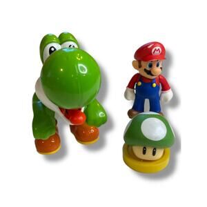 Jakks World of Nintendo Figurines Yoshi Super Mario Mushroom